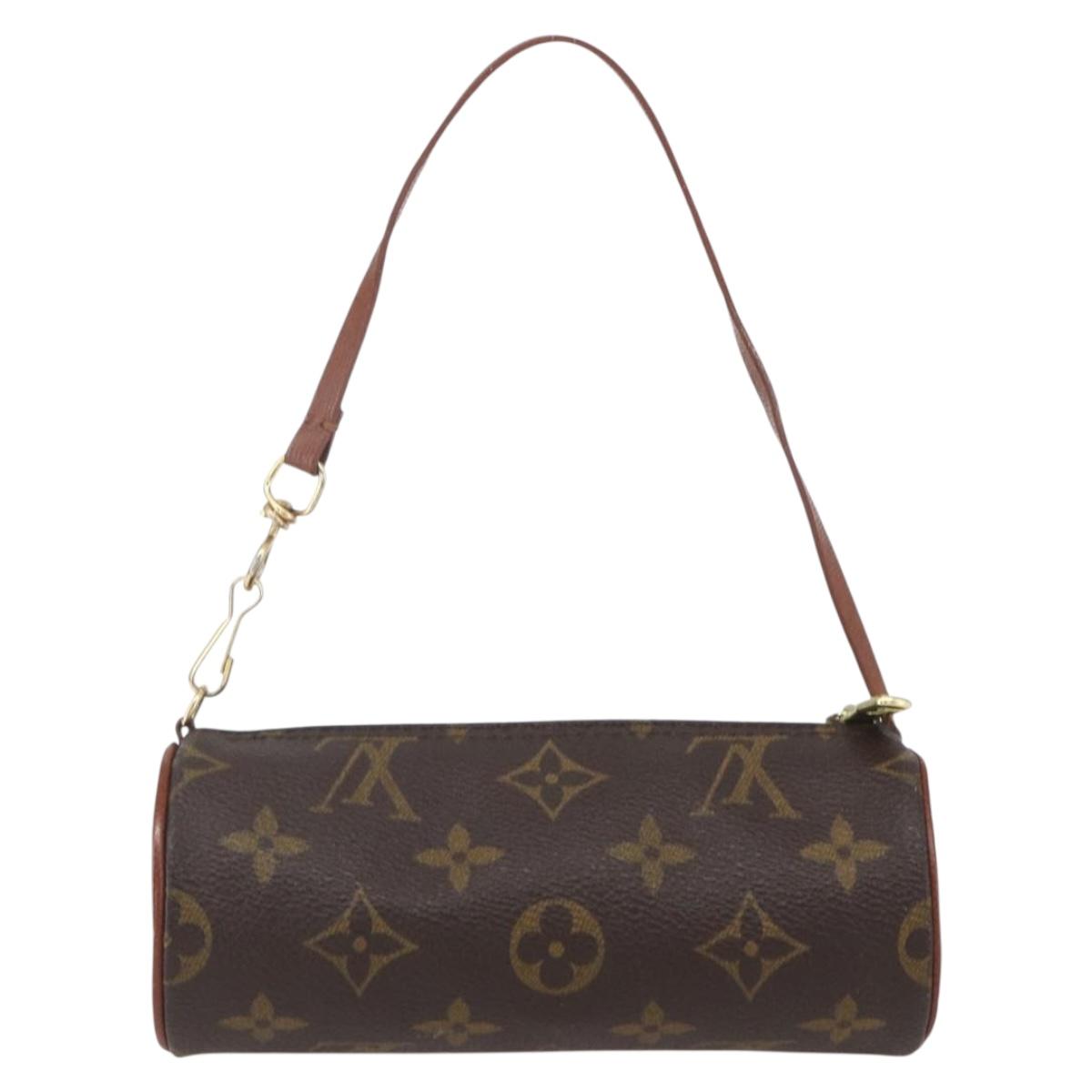 LOUIS VUITTON Monogram Papillon Pouch LV Auth ka1442