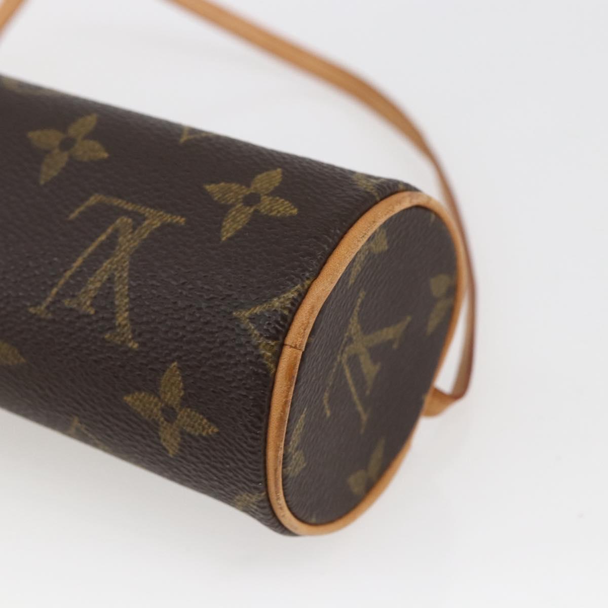LOUIS VUITTON Monogram Papillon Pouch LV Auth ka1443