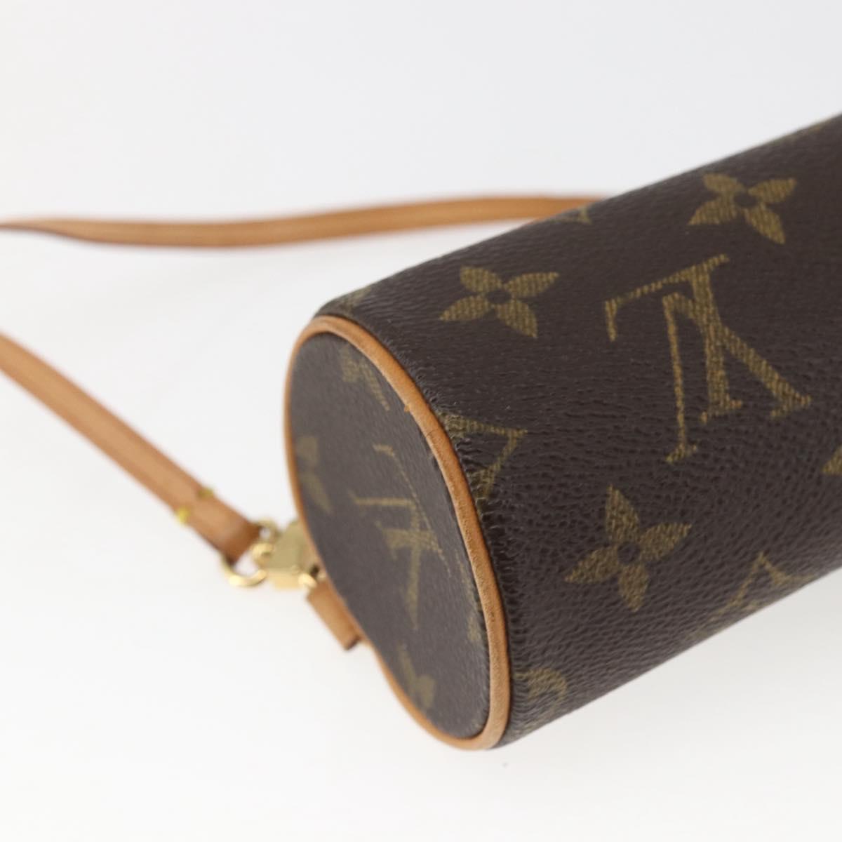 LOUIS VUITTON Monogram Papillon Pouch LV Auth ka1443