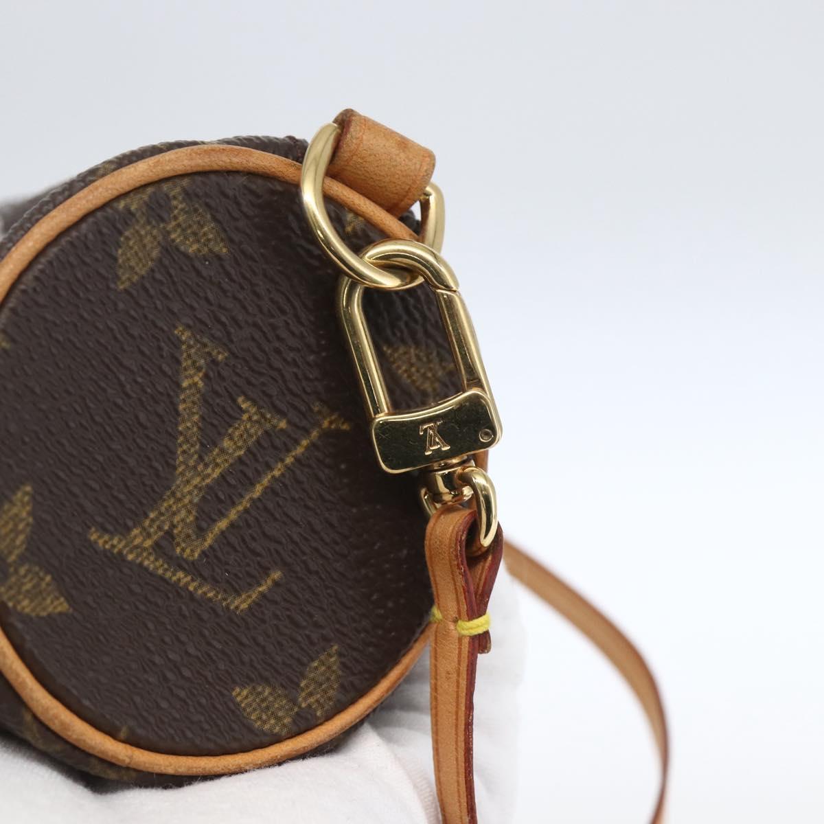 LOUIS VUITTON Monogram Papillon Pouch LV Auth ka1443