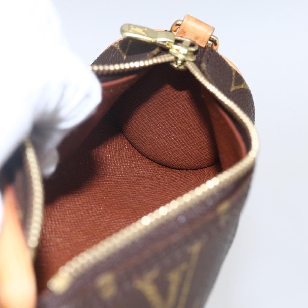LOUIS VUITTON Monogram Papillon Pouch LV Auth ka1443