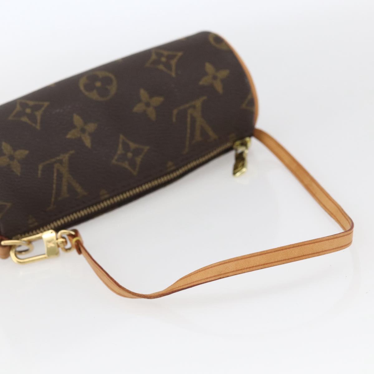 LOUIS VUITTON Monogram Papillon Pouch LV Auth ka1443