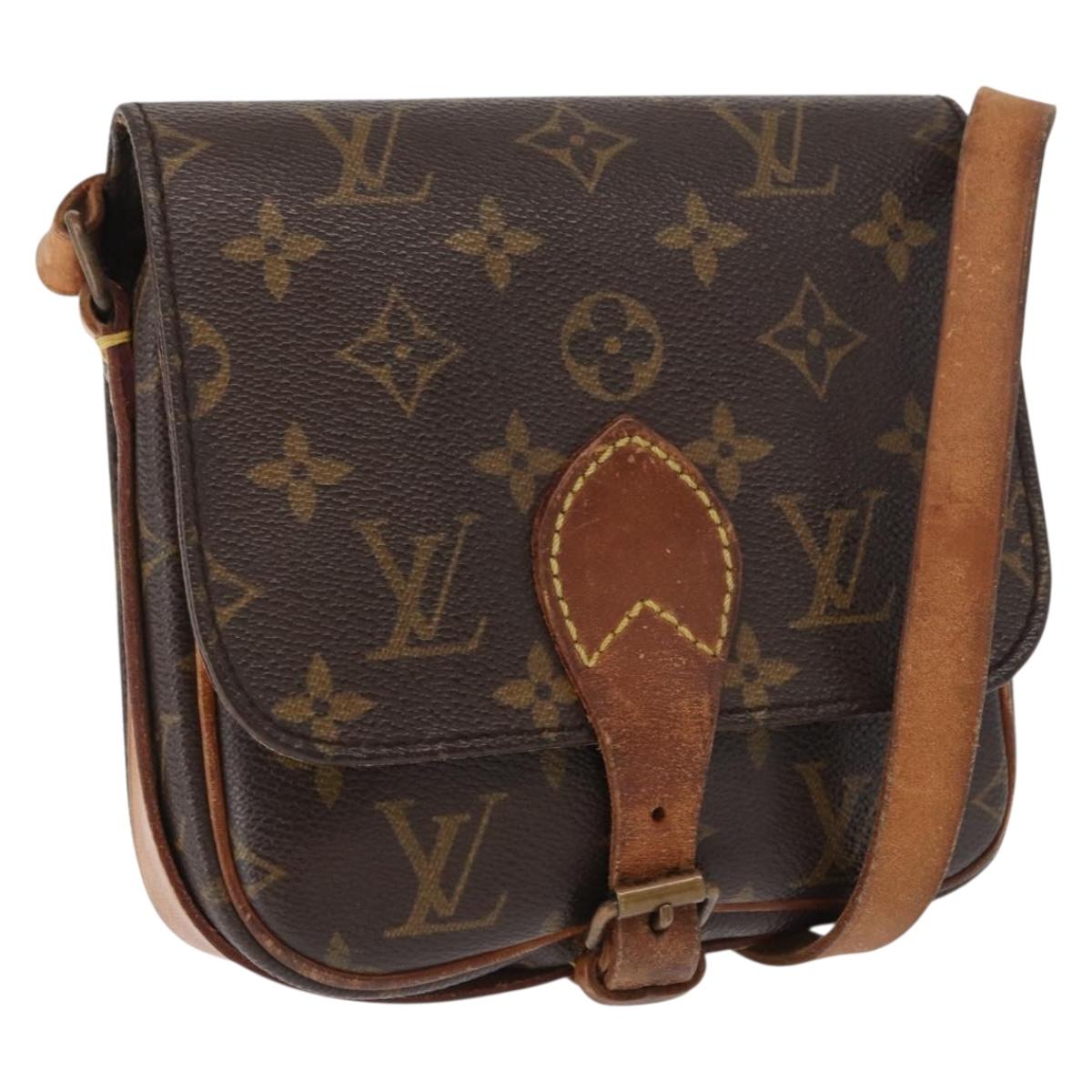 LOUIS VUITTON Monogram Cartouchiere PM Shoulder Bag M51254 LV Auth ka1444