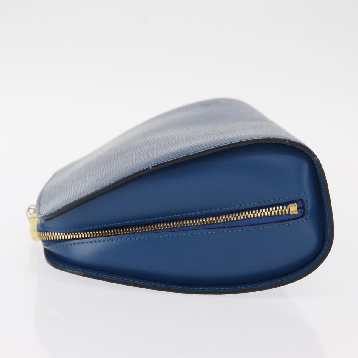 LOUIS VUITTON Epi Dauphine GM Pouch Blue M48435 LV Auth ka145
