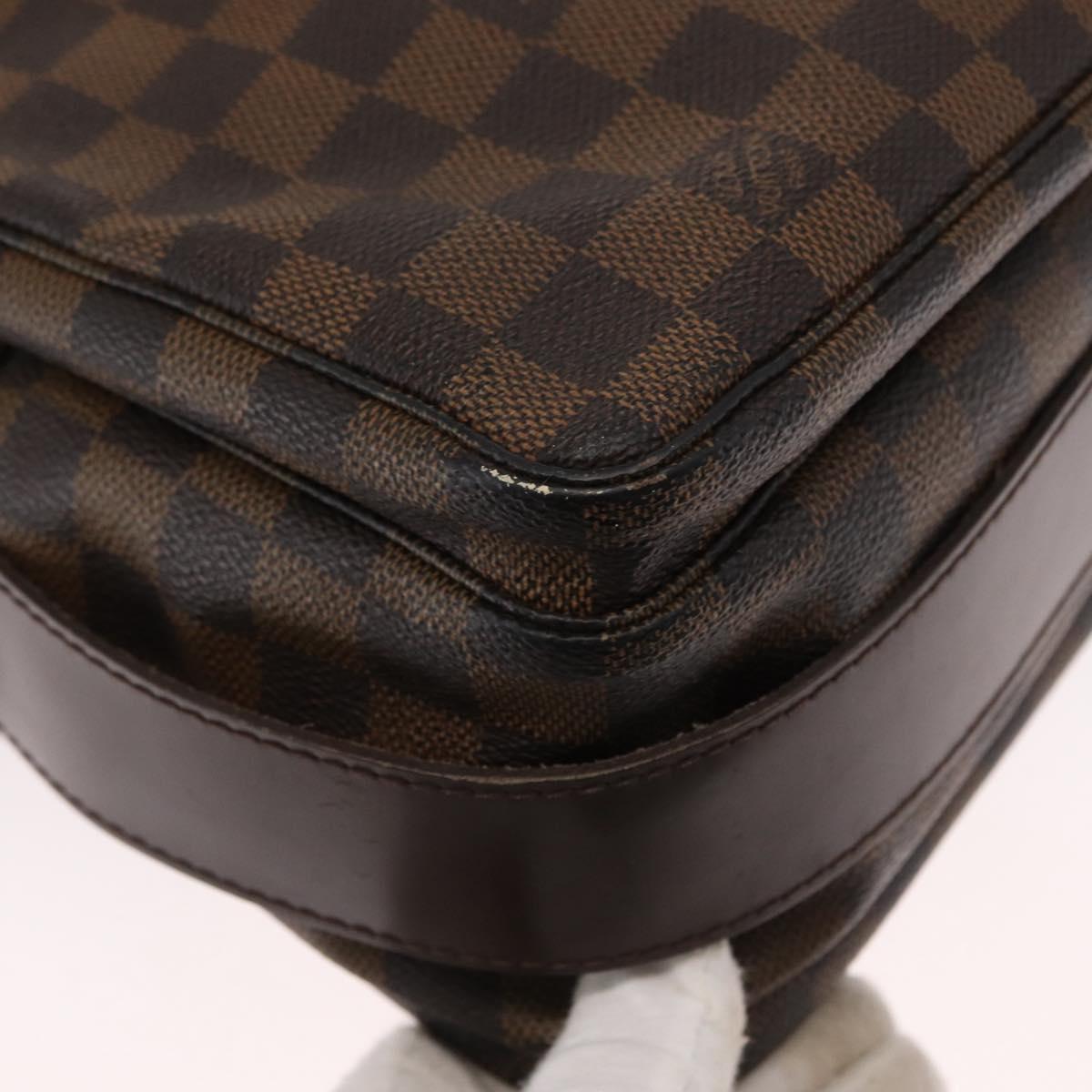 LOUIS VUITTON Damier Ebene Naviglio Shoulder Bag N45255 LV Auth ka1460