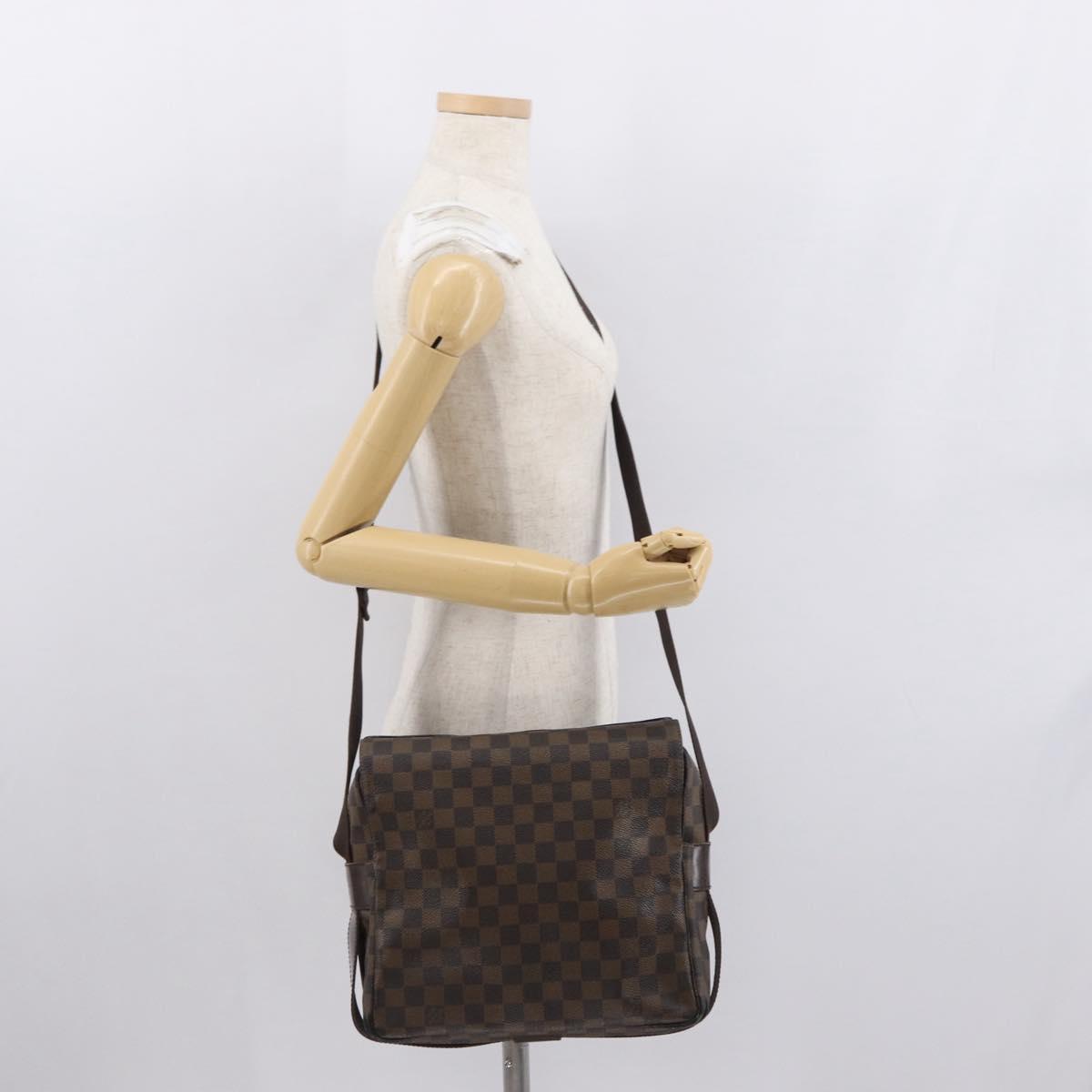 LOUIS VUITTON Damier Ebene Naviglio Shoulder Bag N45255 LV Auth ka1460