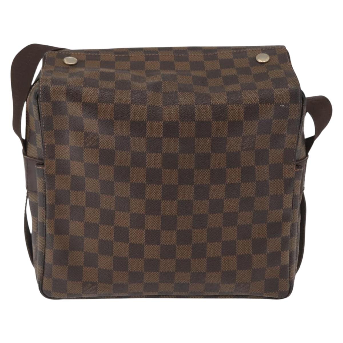LOUIS VUITTON Damier Ebene Naviglio Shoulder Bag N45255 LV Auth ka1460