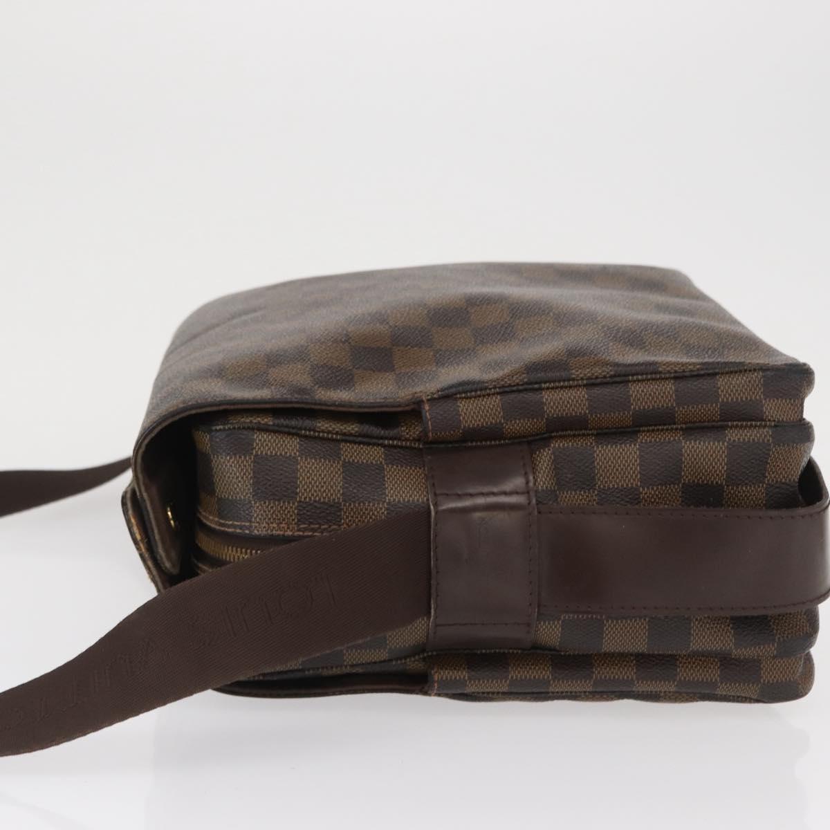 LOUIS VUITTON Damier Ebene Naviglio Shoulder Bag N45255 LV Auth ka1460