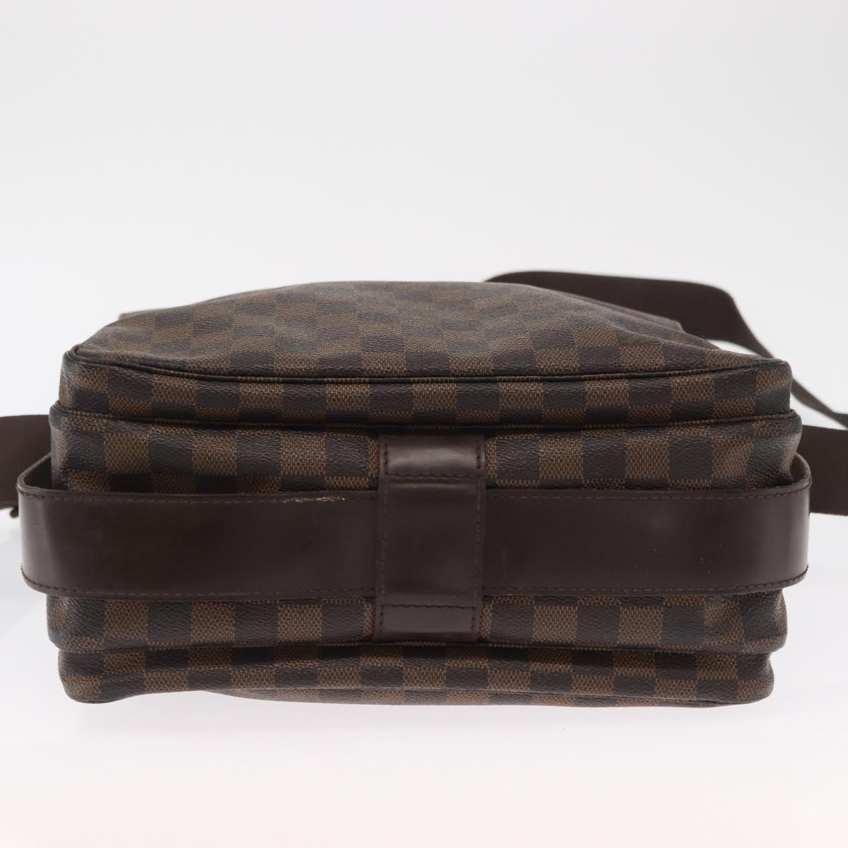 LOUIS VUITTON Damier Ebene Naviglio Shoulder Bag N45255 LV Auth ka1460