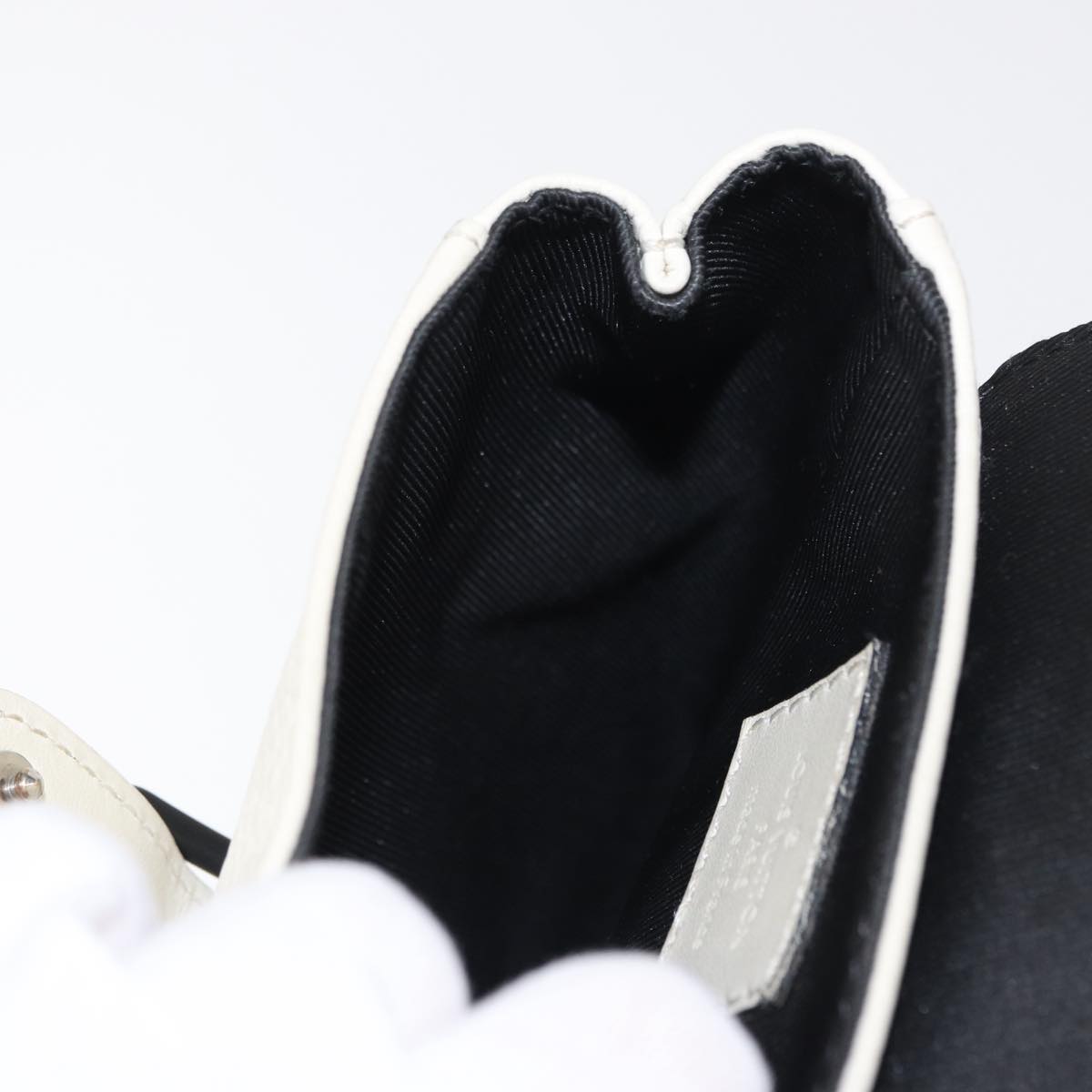 LOUIS VUITTON Christopher XS Bag Taurillon Leather White M58493 Auth ka147M