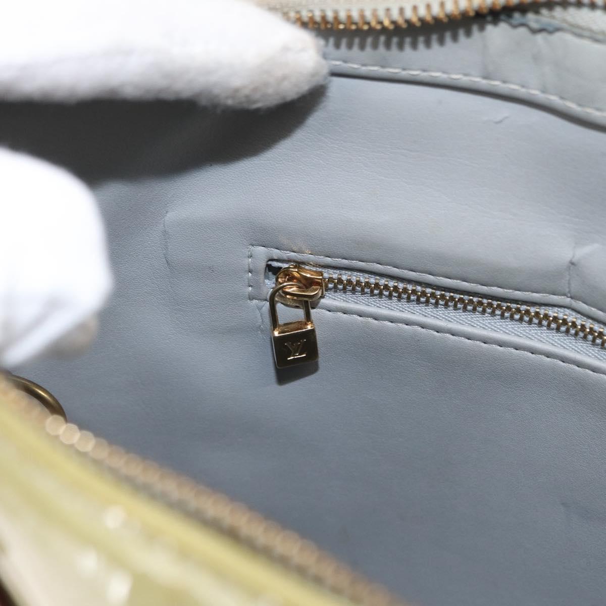 LOUIS VUITTON Monogram Vernis Houston Hand Bag Gris M91053 LV Auth ka1489