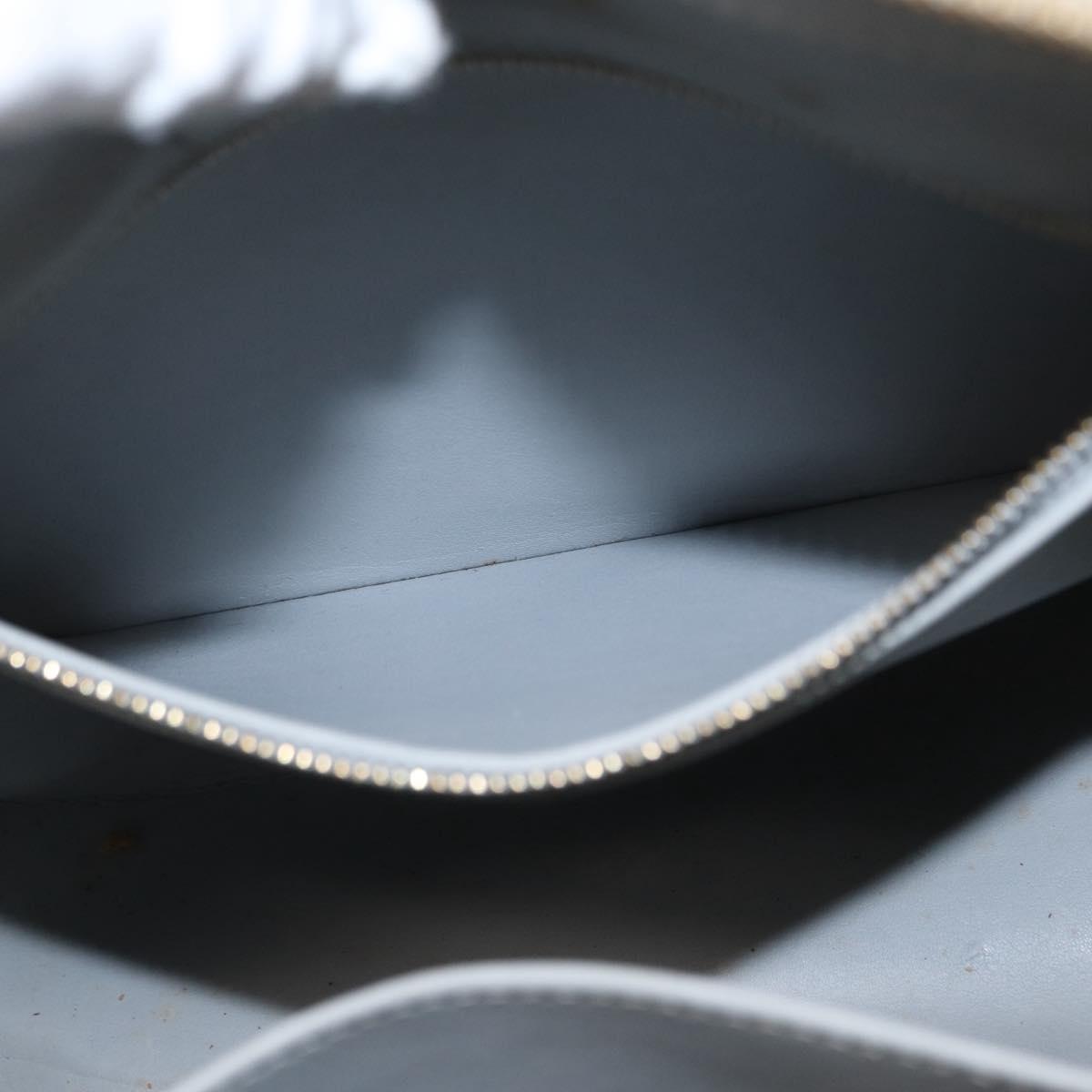 LOUIS VUITTON Monogram Vernis Houston Hand Bag Gris M91053 LV Auth ka1489