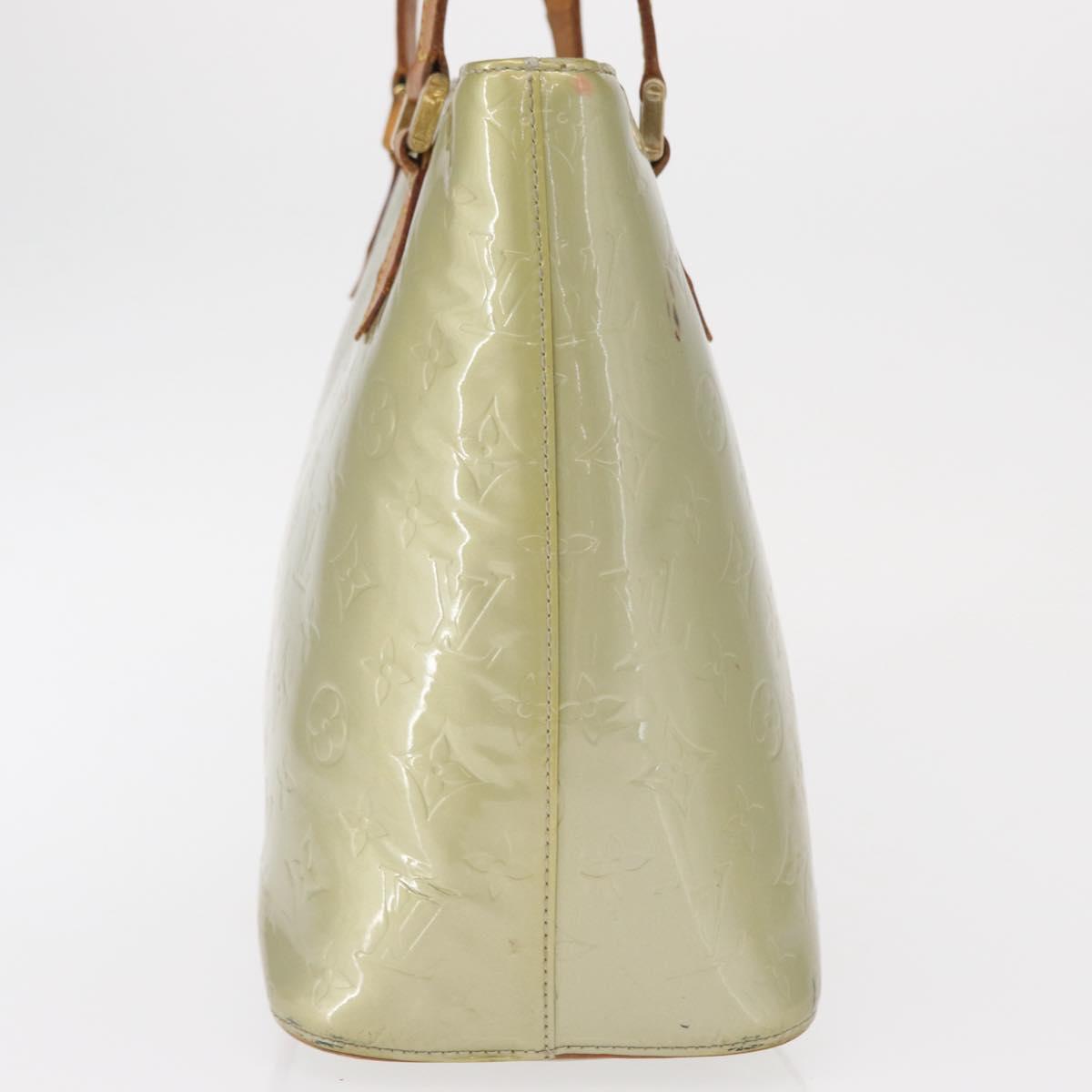 LOUIS VUITTON Monogram Vernis Houston Hand Bag Gris M91053 LV Auth ka1489