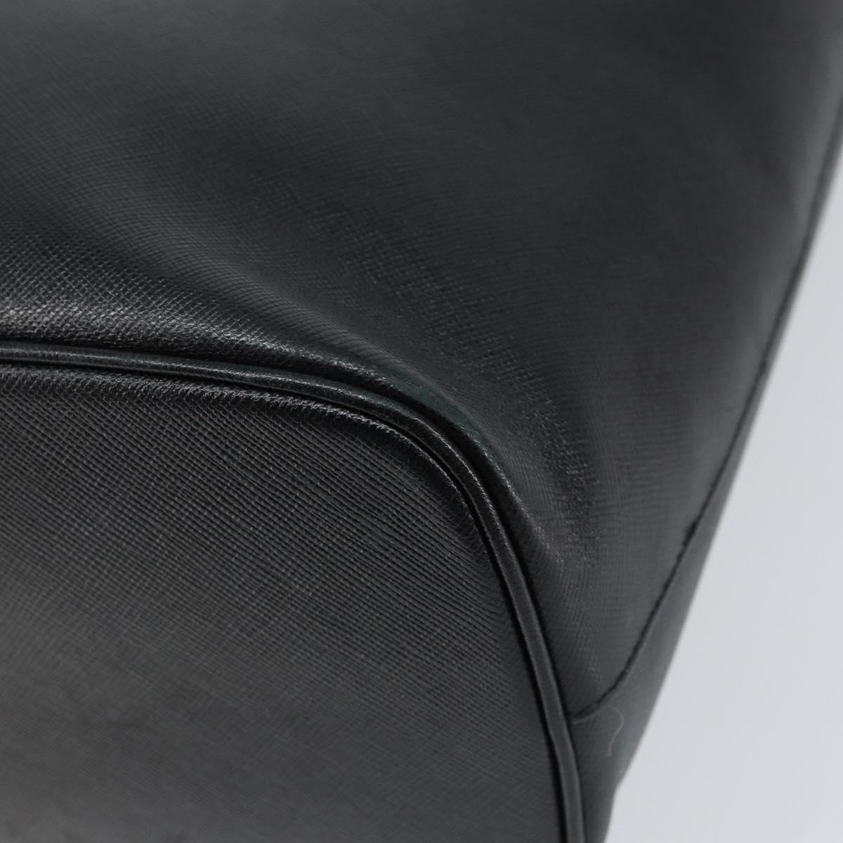 Salvatore Ferragamo Hand Bag Leather Gold Black Auth ka150