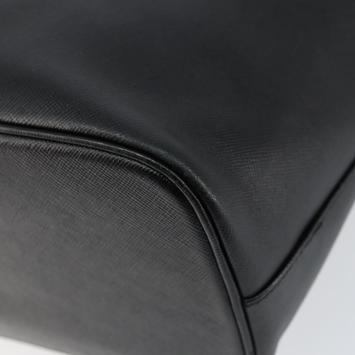 Salvatore Ferragamo Hand Bag Leather Gold Black Auth ka150