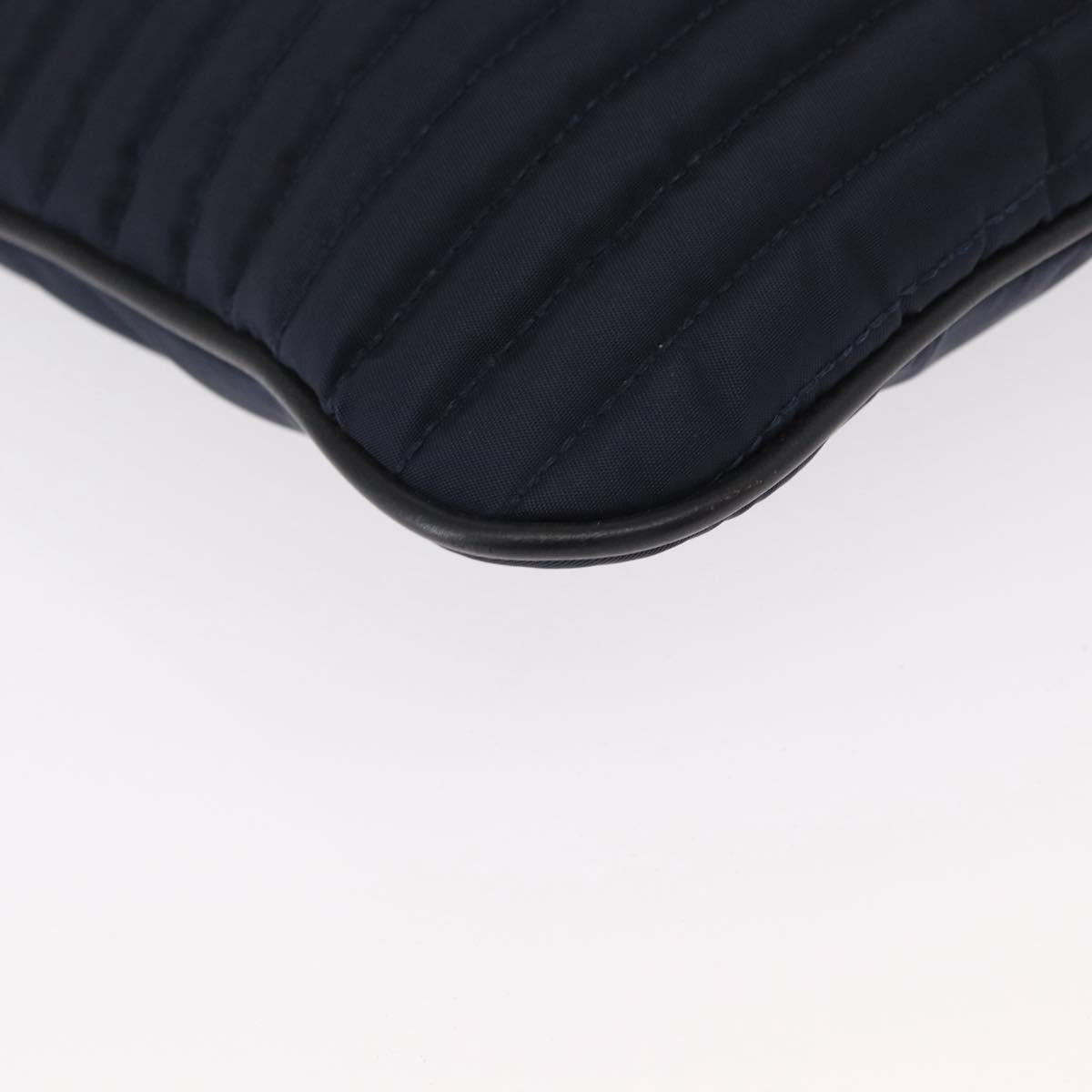 VERSACE Shoulder Bag Nylon Navy Auth ka1505
