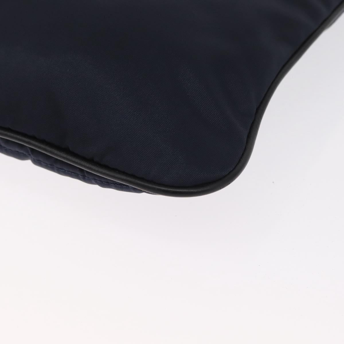VERSACE Shoulder Bag Nylon Navy Auth ka1505