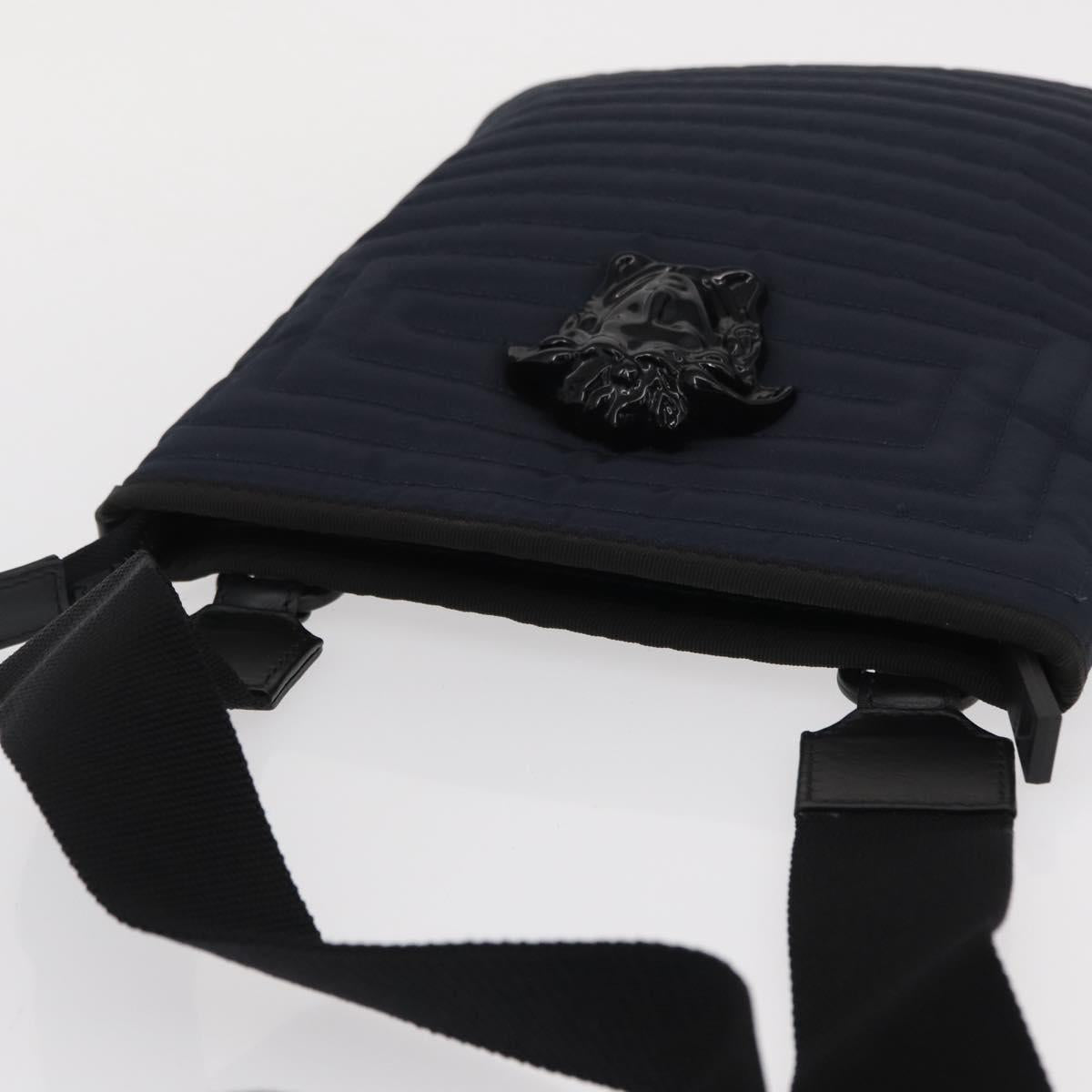 VERSACE Shoulder Bag Nylon Navy Auth ka1505