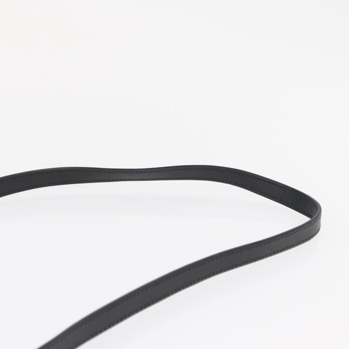 GUCCI GG Emboss Shoulder Bag Black Silver 625782 Auth ka1507