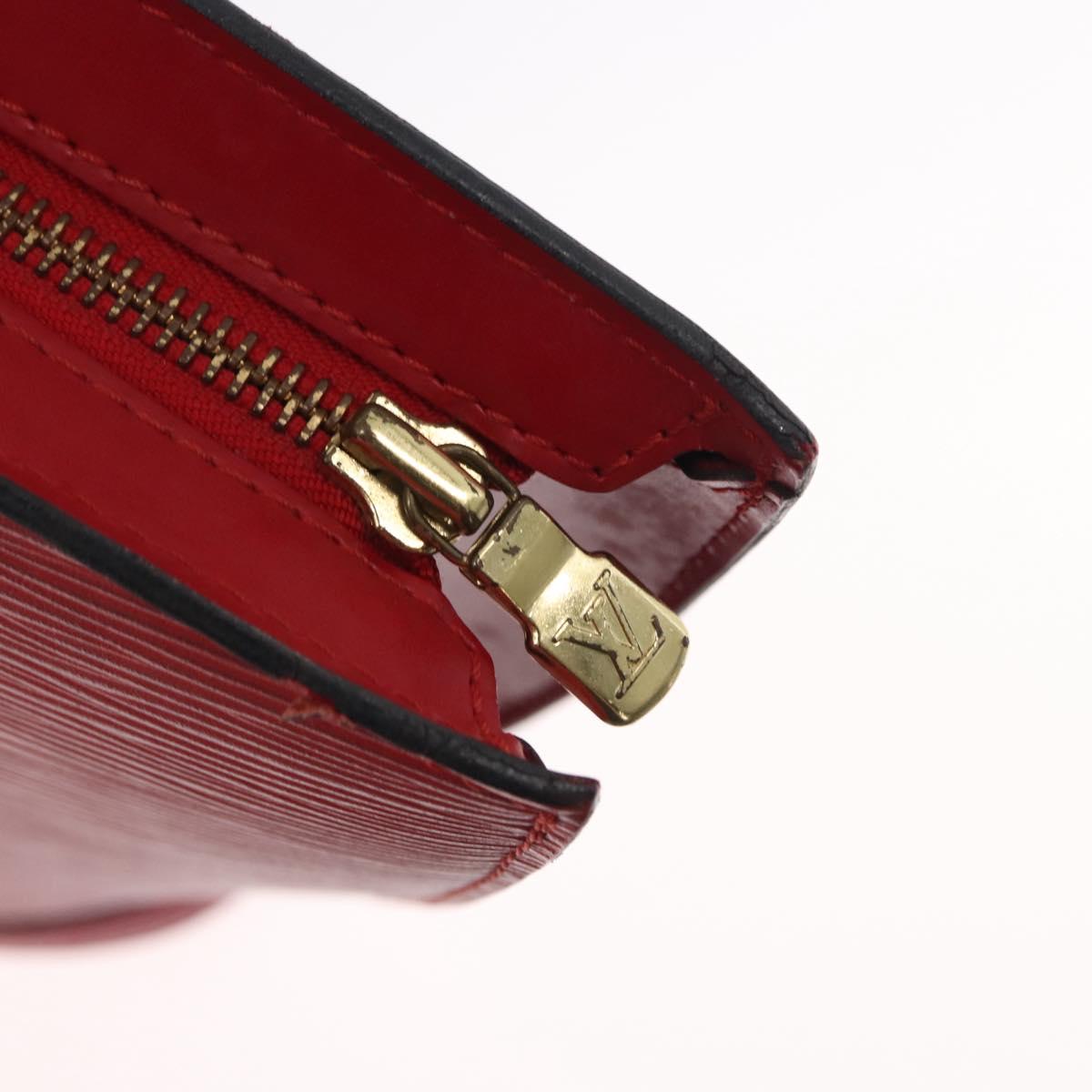 LOUIS VUITTON Epi Saint Jacques Shoulder Bag Red M52277 LV Auth ka1514