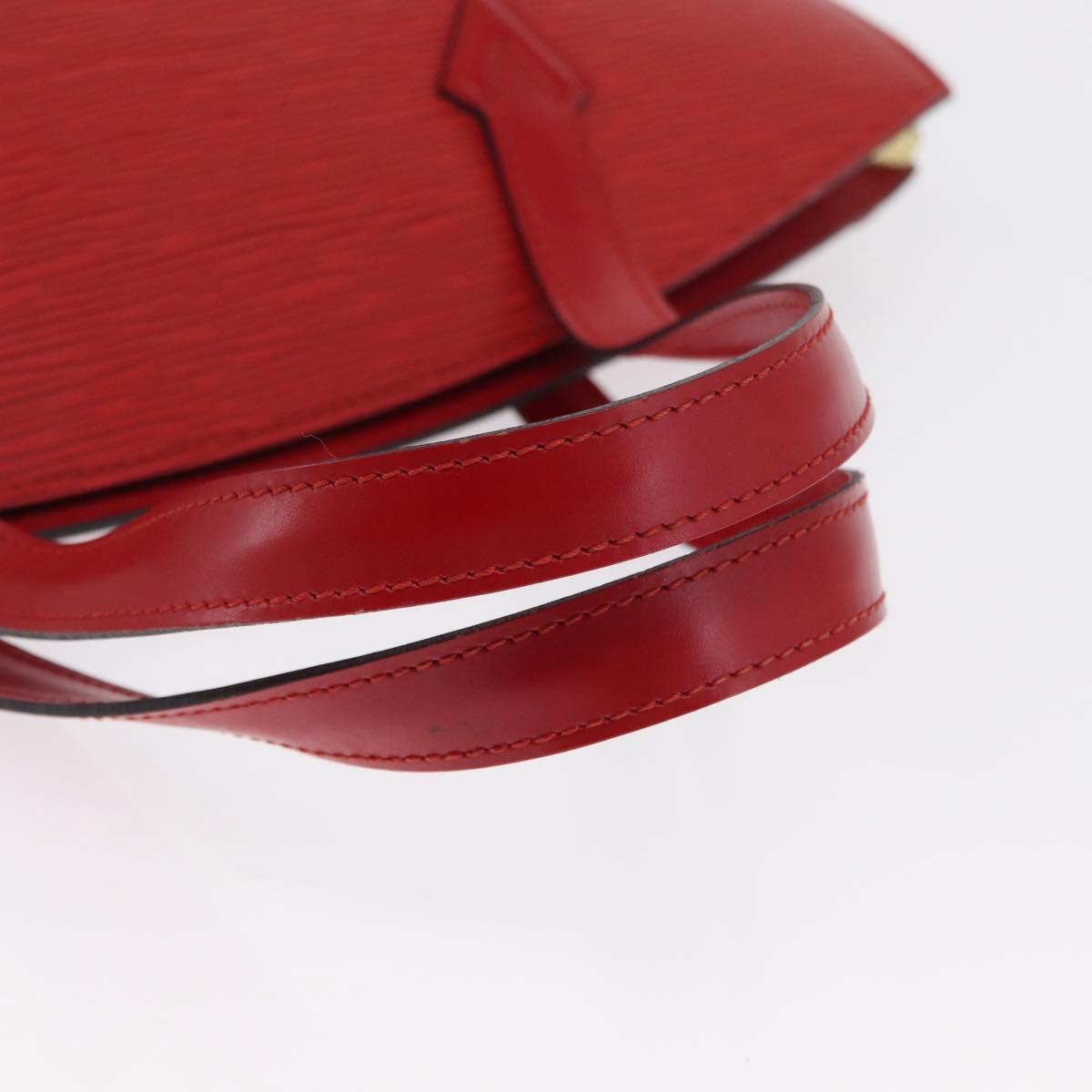 LOUIS VUITTON Epi Saint Jacques Shoulder Bag Red M52277 LV Auth ka1514