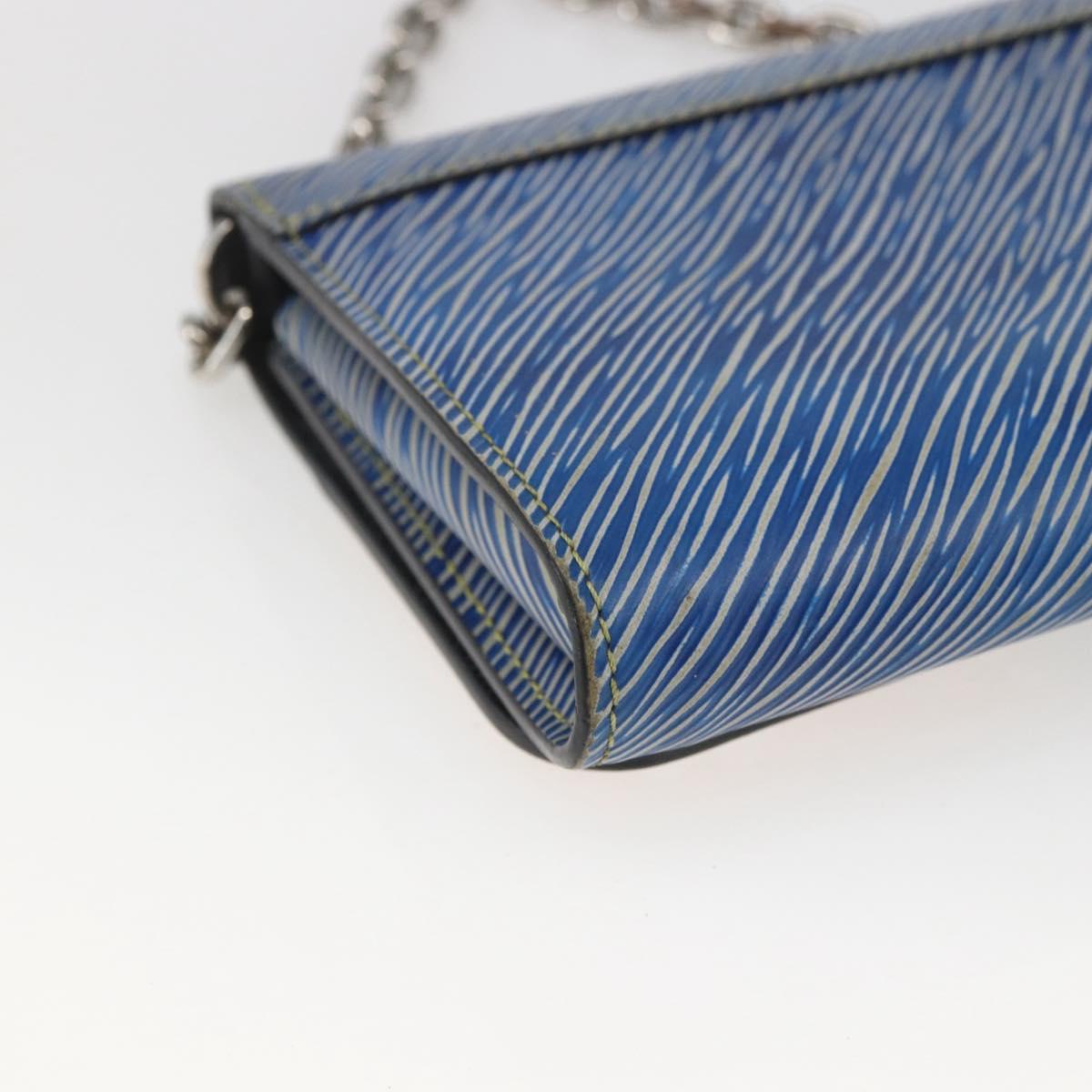LOUIS VUITTON Epi Denim Twist MM Shoulder Bag Blue M50271 LV Auth ka1523SAM