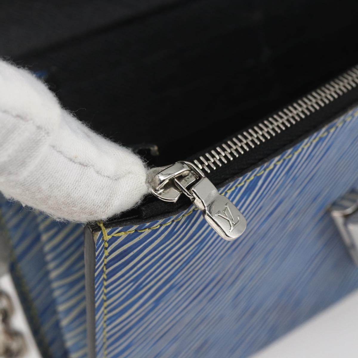 LOUIS VUITTON Epi Denim Twist MM Shoulder Bag Blue M50271 LV Auth ka1523SAM