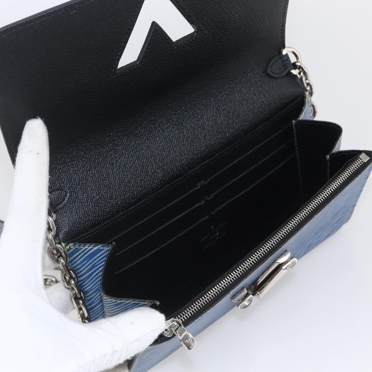 LOUIS VUITTON Epi Denim Twist MM Shoulder Bag Blue M50271 LV Auth ka1523SAM