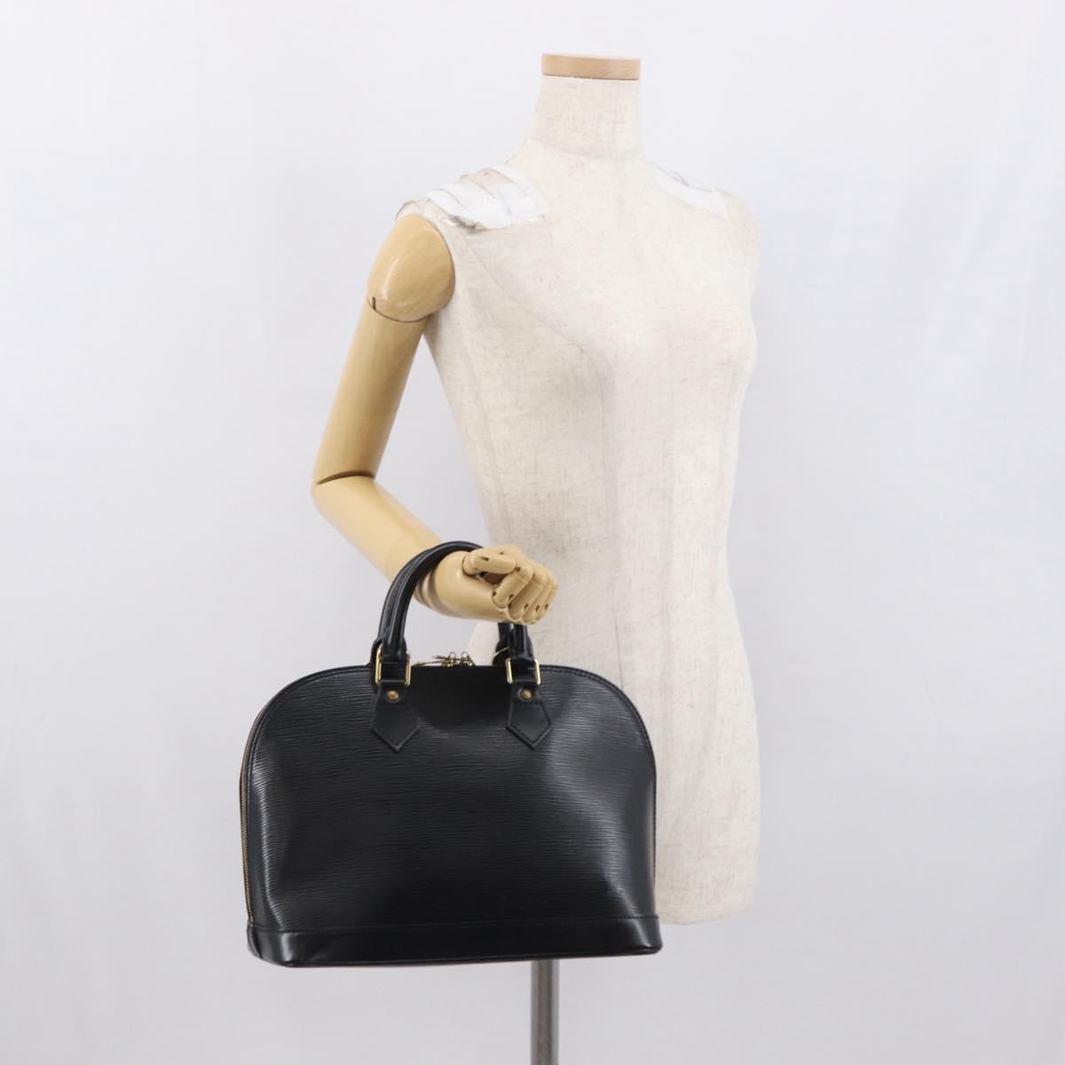 LOUIS VUITTON Epi Alma Hand Bag Black M52142 LV Auth ka1525V