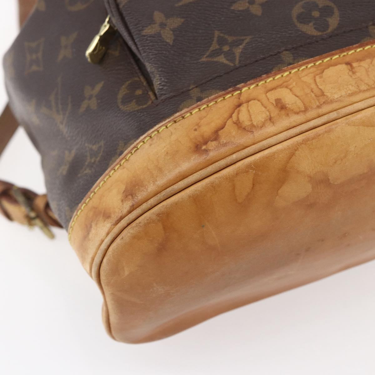 LOUIS VUITTON Monogram Montsouris MM Backpack M51136 LV Auth ka154