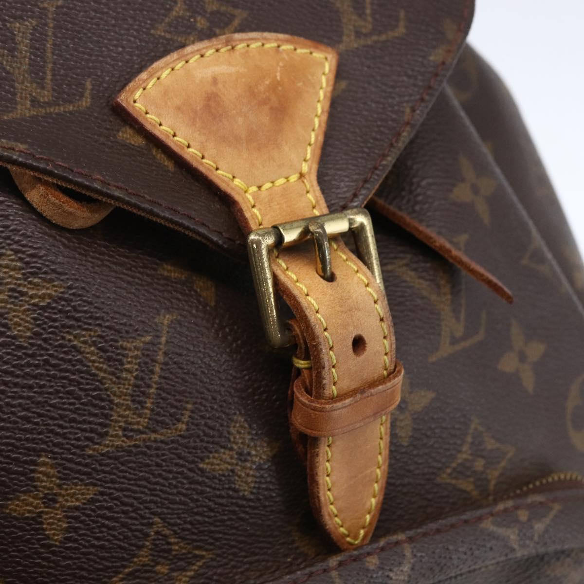 LOUIS VUITTON Monogram Montsouris MM Backpack M51136 LV Auth ka154