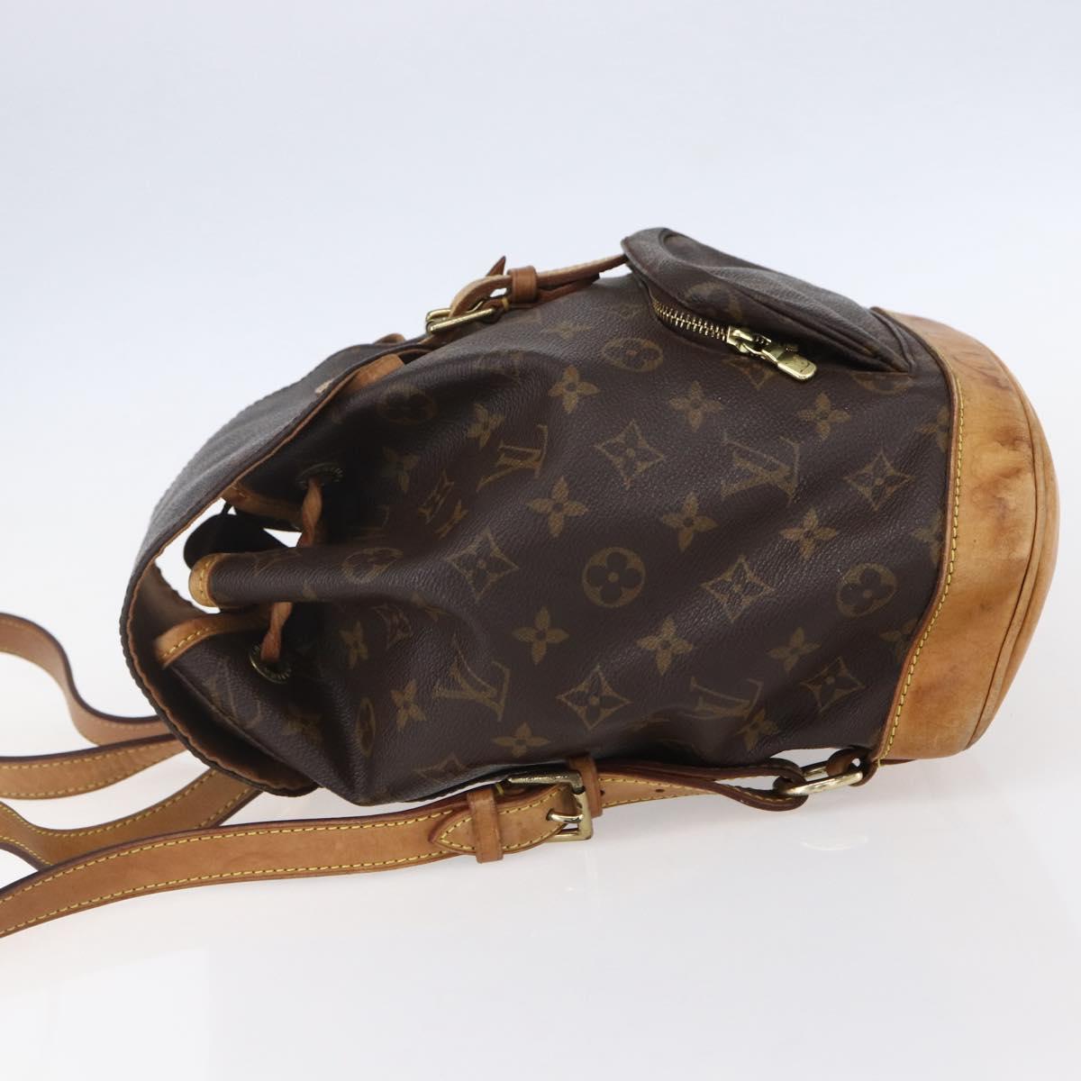 LOUIS VUITTON Monogram Montsouris MM Backpack M51136 LV Auth ka154
