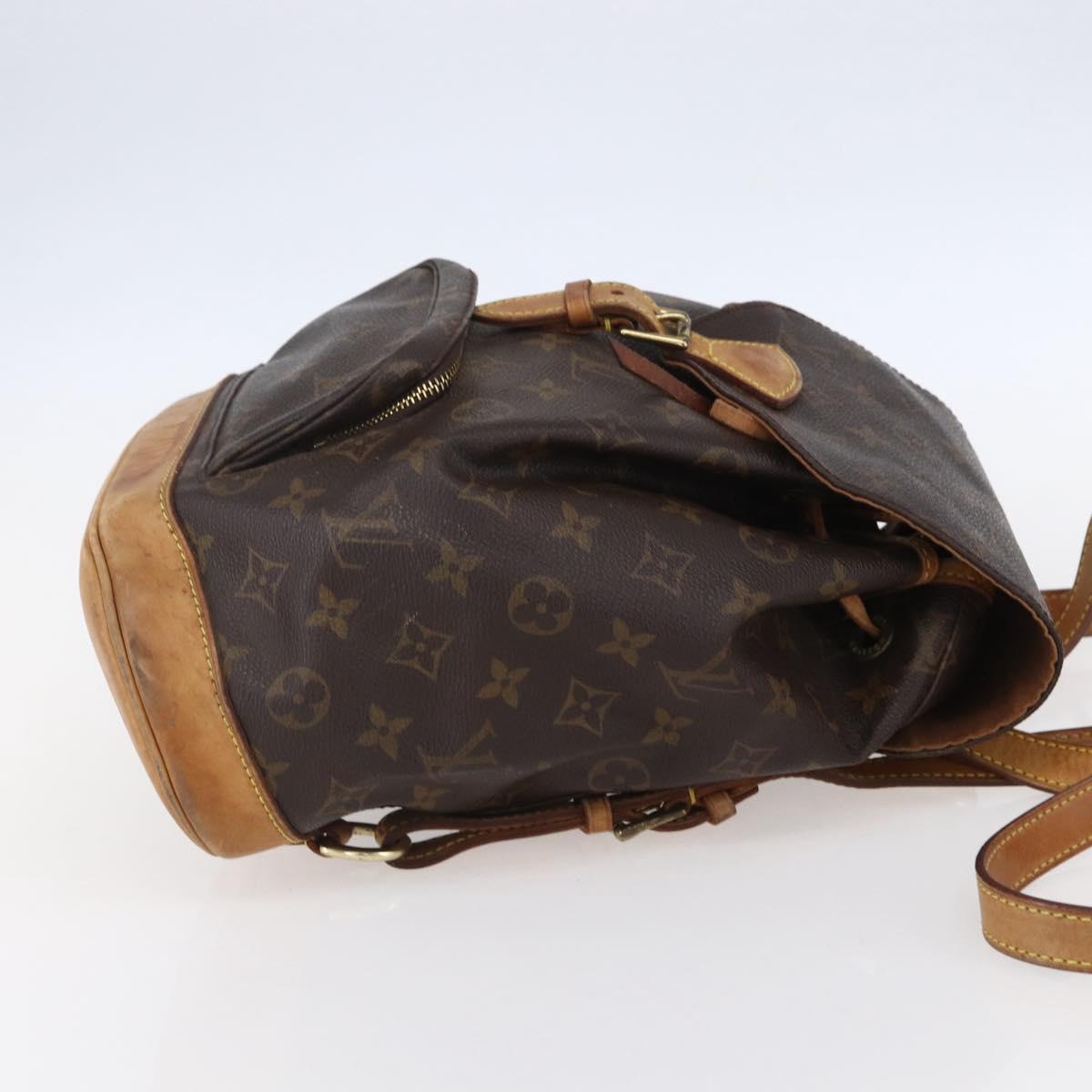 LOUIS VUITTON Monogram Montsouris MM Backpack M51136 LV Auth ka154