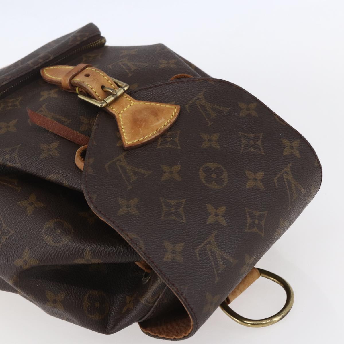 LOUIS VUITTON Monogram Montsouris MM Backpack M51136 LV Auth ka154