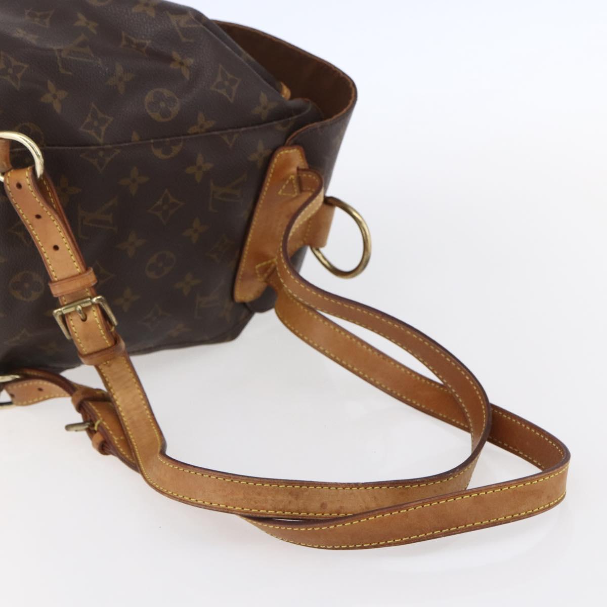 LOUIS VUITTON Monogram Montsouris MM Backpack M51136 LV Auth ka154