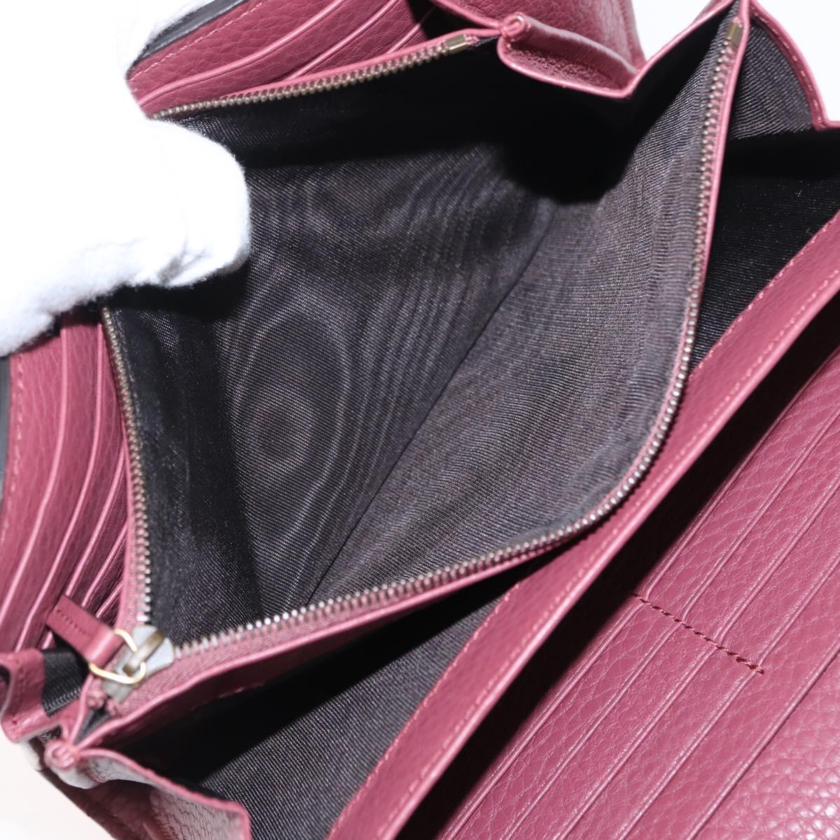 GUCCI GG Marmont Chain Shoulder Bag Leather Pink Gold 401232 Auth ka1546SAV