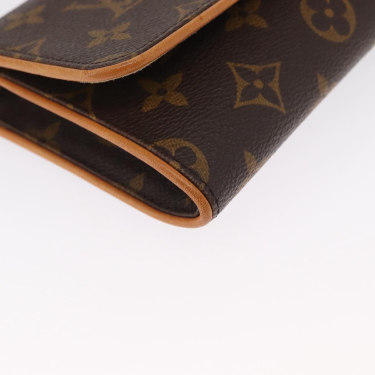 LOUIS VUITTON Monogram Pochette Twin GM Shoulder Bag M51852 LV Auth ka1548