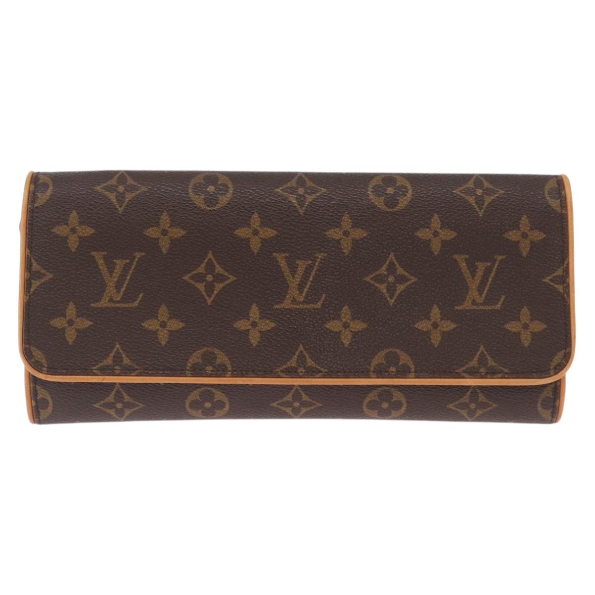 LOUIS VUITTON Monogram Pochette Twin GM Shoulder Bag M51852 LV Auth ka1548