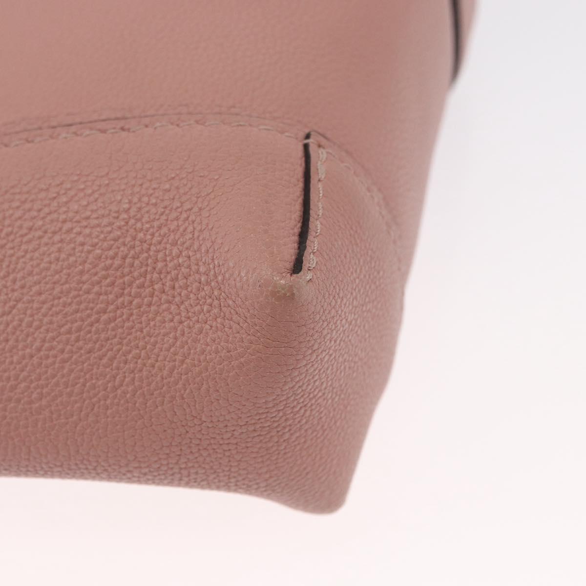 LOUIS VUITTON Parnasea Nano Lockit Hand Bag Leather Pink M61256 LV Auth ka1550