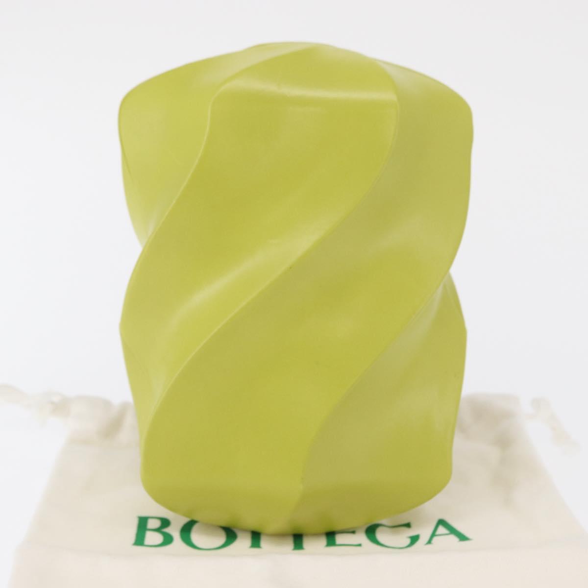 BOTTEGA VENETA Clutch Bag Leather Green Auth ka1582M