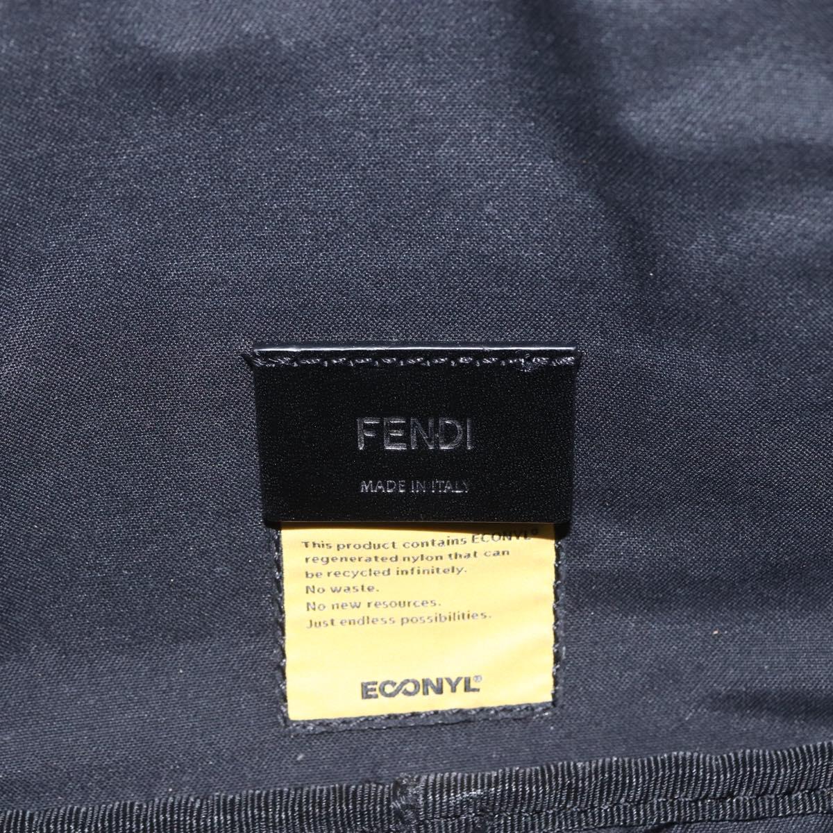 FENDI Waist bag Nylon Leather Multicolor Silver Auth ka1596SAM