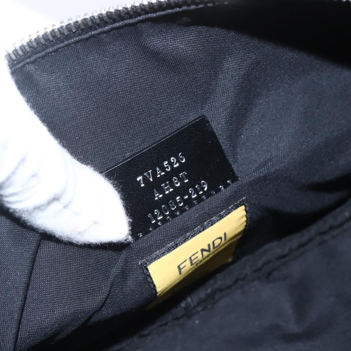 FENDI Waist bag Nylon Leather Multicolor Silver Auth ka1596SAM