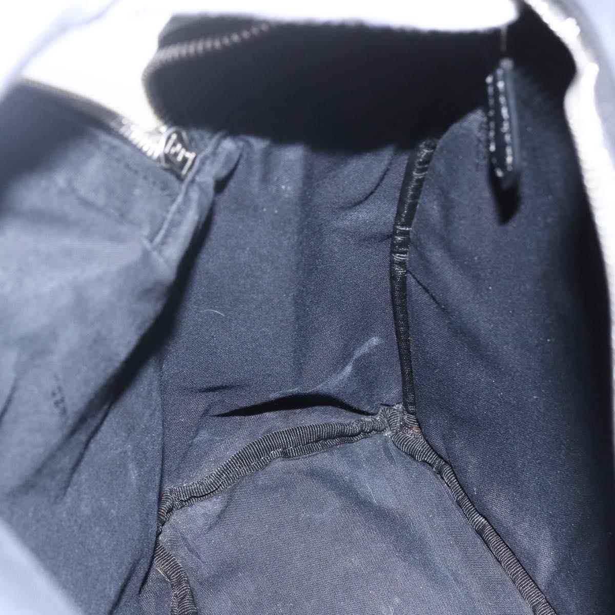 FENDI Sequin Backpack Nylon Black Silver Auth ka1621M