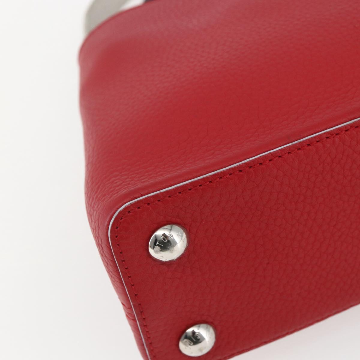 LOUIS VUITTON Capusine BB Hand Bag Taurillon Leather 2way LV Auth ka1625SAM