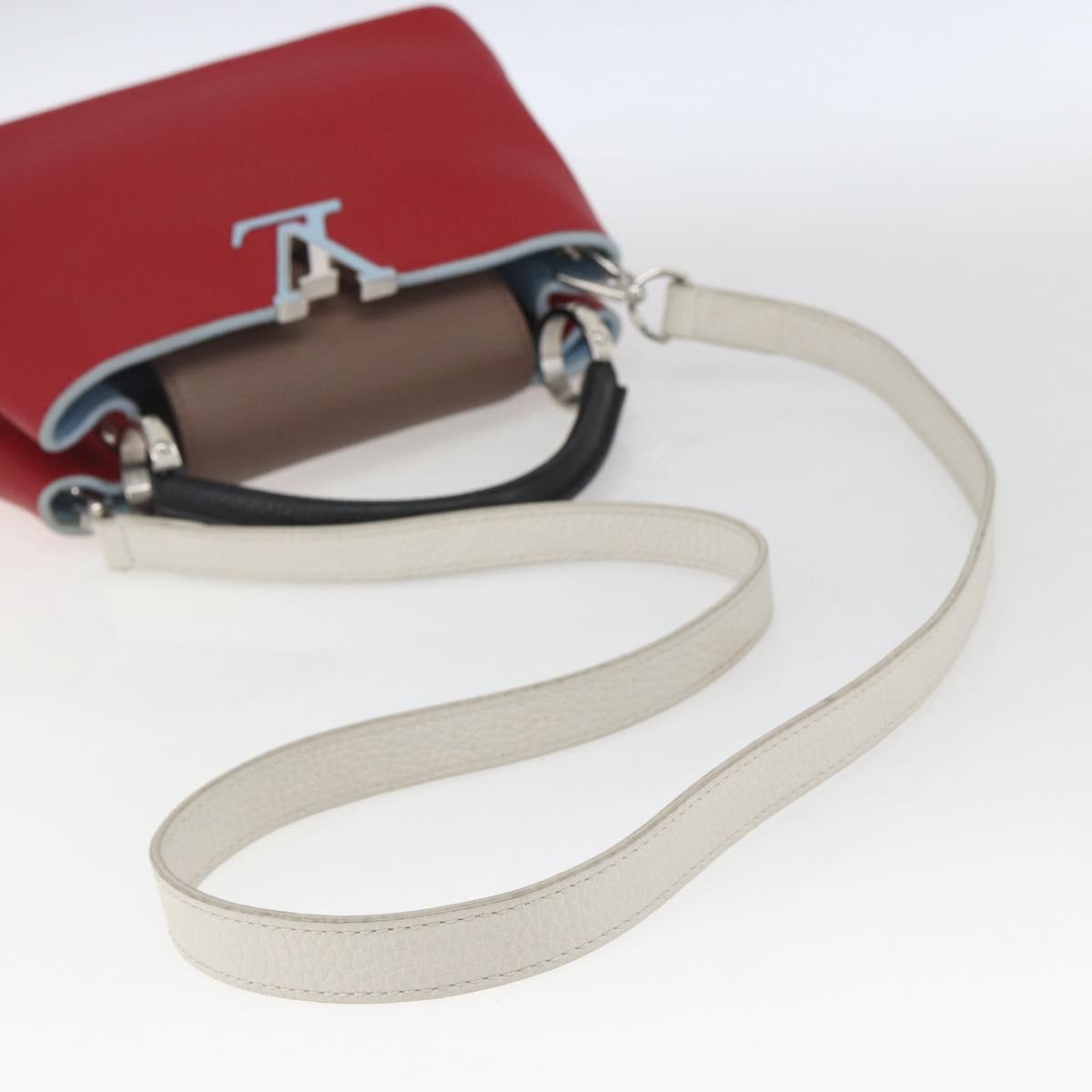 LOUIS VUITTON Capusine BB Hand Bag Taurillon Leather 2way LV Auth ka1625SAM