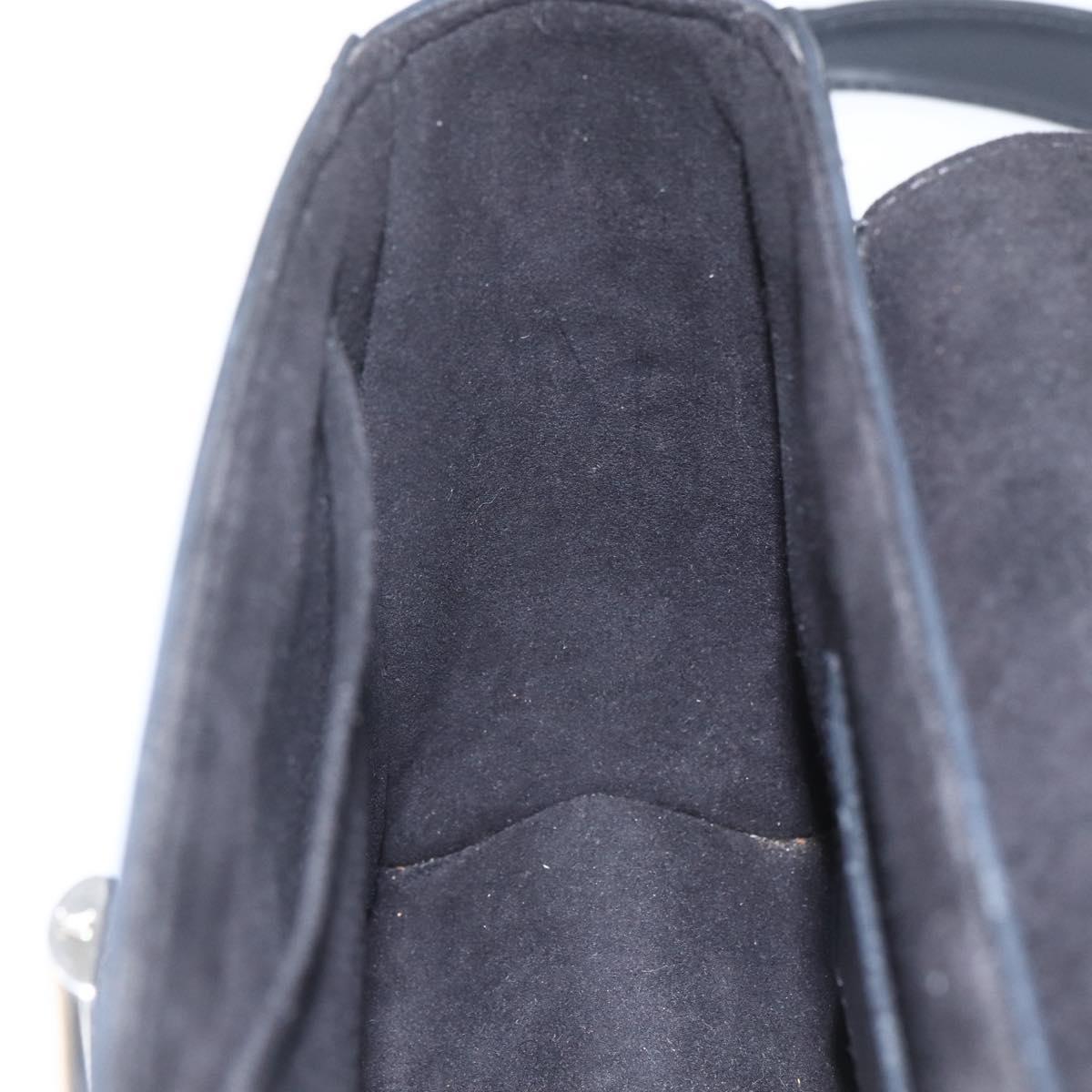 LOUIS VUITTON Twist MM Shoulder Bag Leather Black LV Auth ka1626SAM