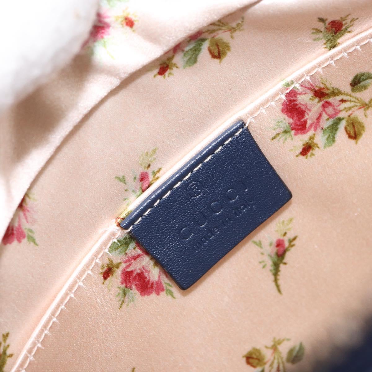 GUCCI Small Camera bag GG Marmont Bag Denim Light Blue 447632 Auth ka1639SAV