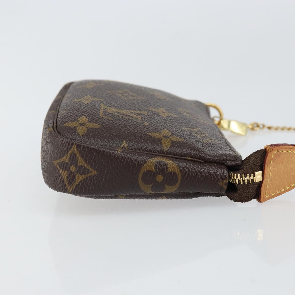 LOUIS VUITTON Monogram Mini Pochette Accessoires Pouch M58009 LV Auth ka1652