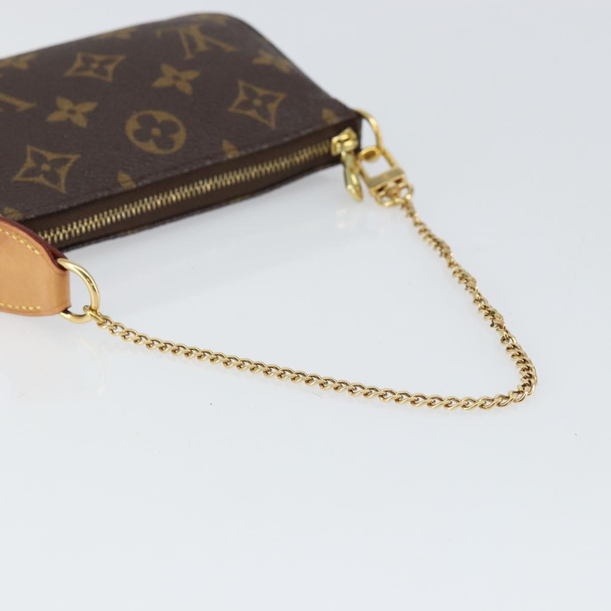 LOUIS VUITTON Monogram Mini Pochette Accessoires Pouch M58009 LV Auth ka1652