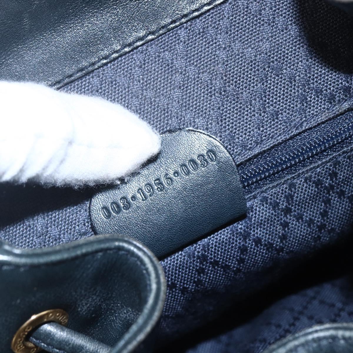 GUCCI Bamboo Backpack Leather Black Gold 003 1956 0030 Auth ka167